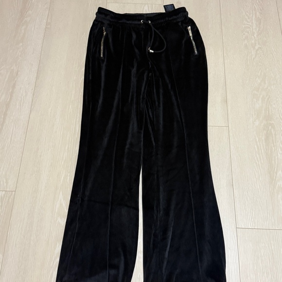 Guess Y2K Black Velour Jacket And Pants Tracksuit Set - Picture 14 of 15